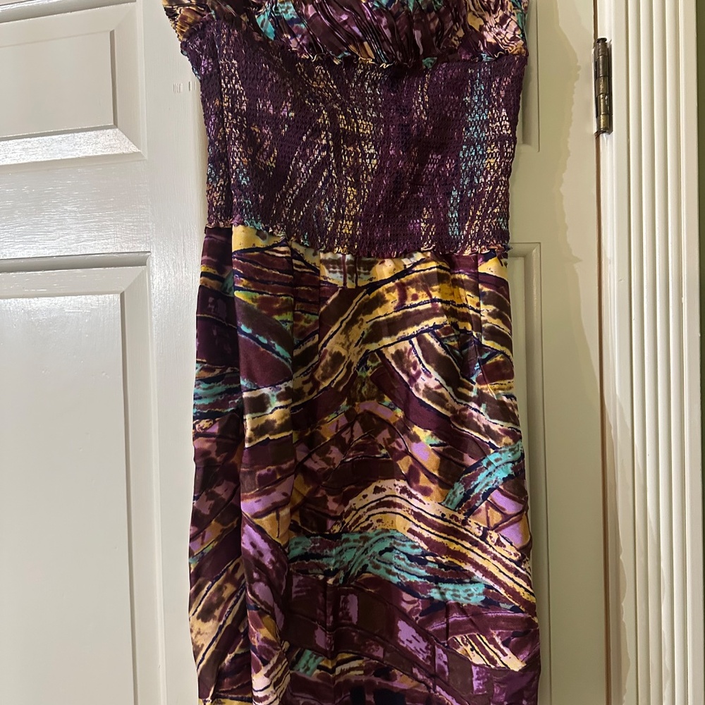Catherine Malandrino Multicolored Sleeveless Midi Dress, Size 6, Tags Attached!! - Picture 2 of 2